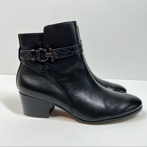 Coach Paulina Ankle Boot Black Leather 9.5